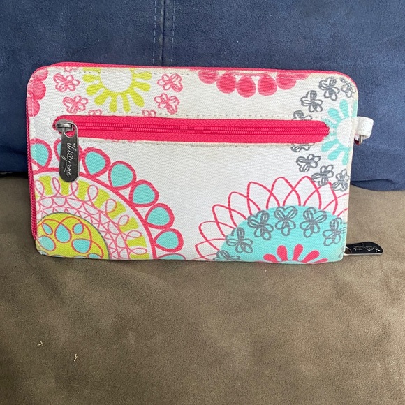 Thirty-One Floral Wallet with Pink Accents - Picture 5 of 5